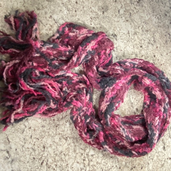 Made in Italy Wool Blend purple Scarf - Picture 2 of 8